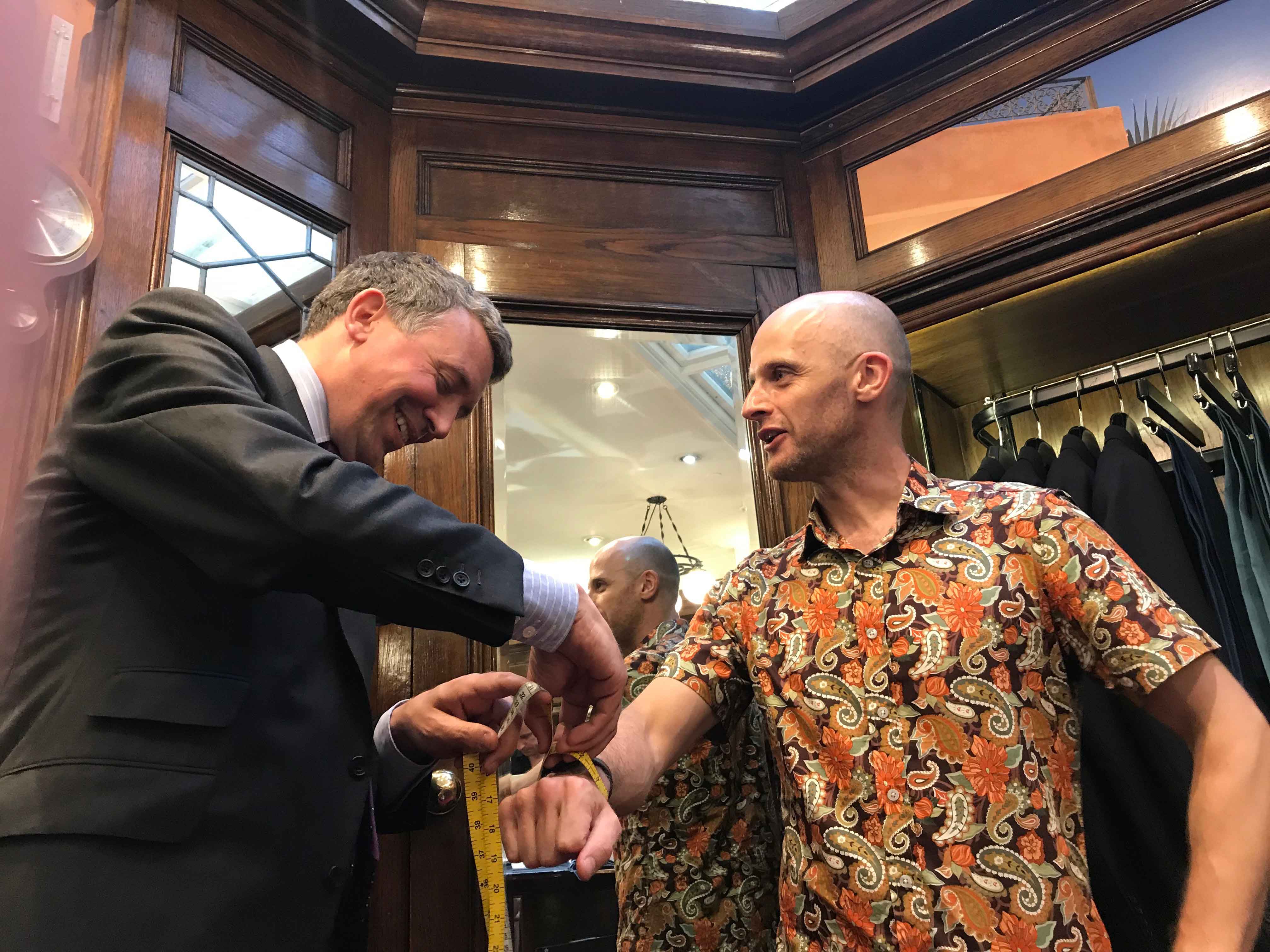 being measured in turnbull and asser where sean connery got measured 