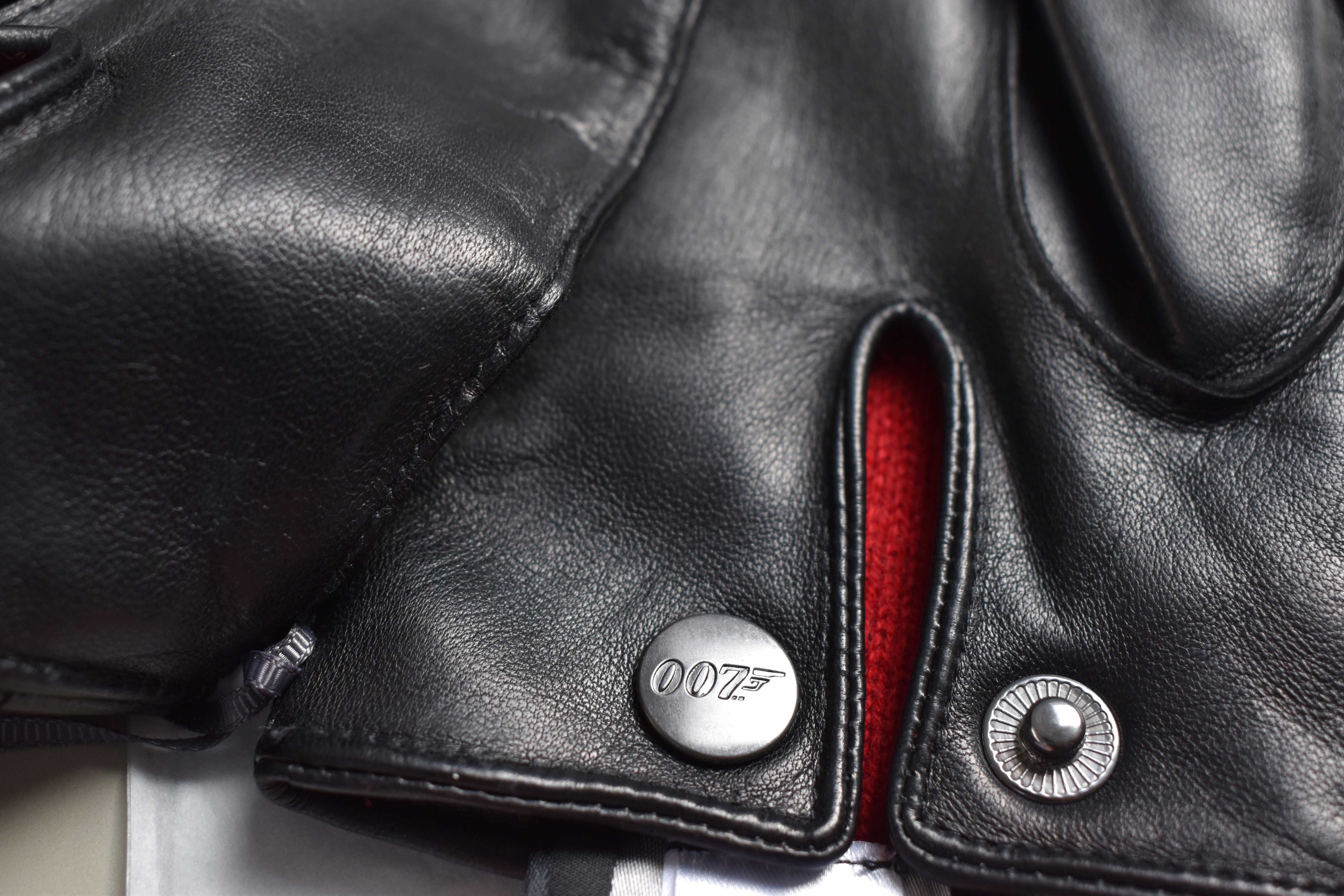 close up details of gloves 