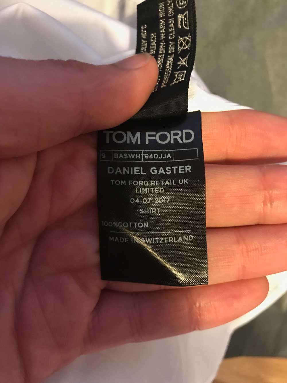 Spectre - The TOM FORD Made to Measure Shirt - Review