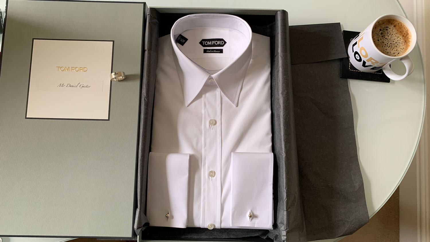 Spectre Shirt in a TOM FORD box