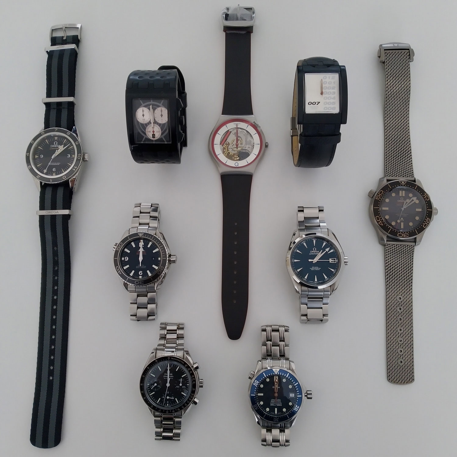 James Bond watch collection
