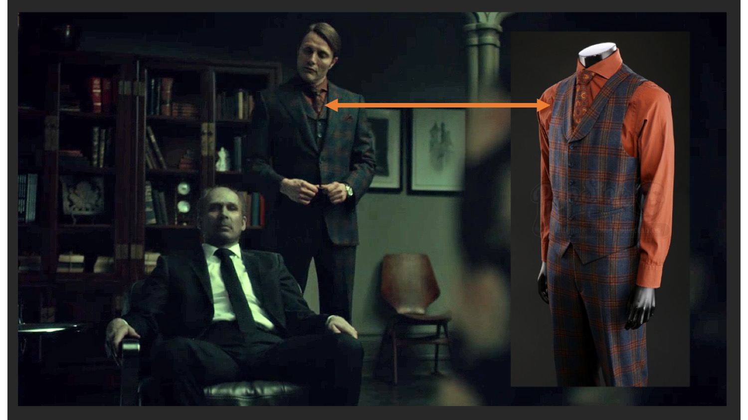 Orange Shirt Hannibal in therapy session standing 