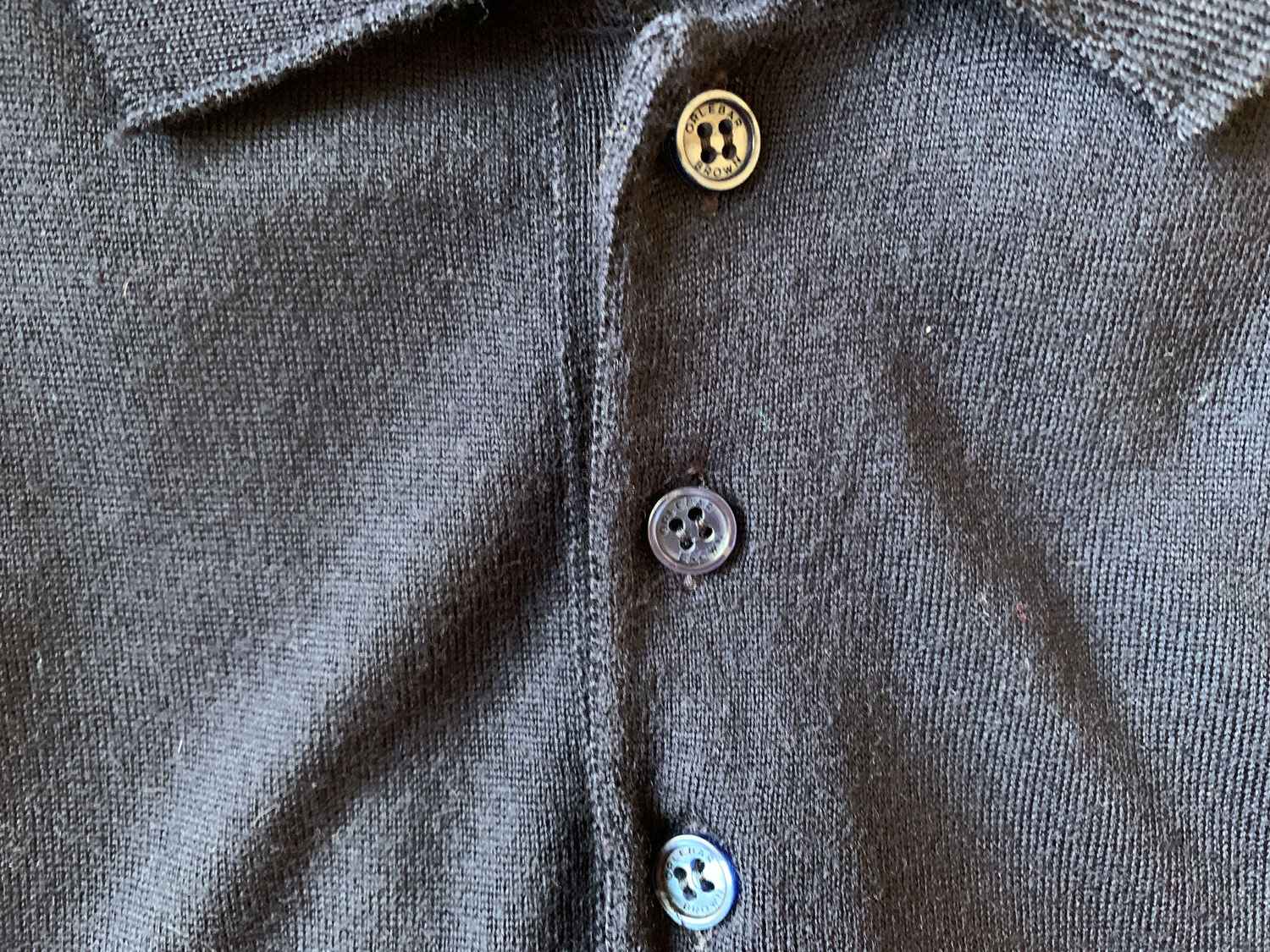 Long Sleeve Polo Orlebar Brown Branded Buttons