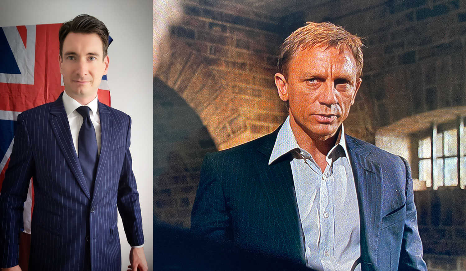 pinstripe suit Daniel Craig alternative