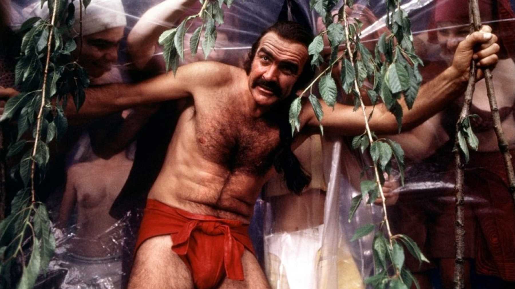 Zardoz - Zed's Red Leather Loin Cloth and Canvas Bandoliers